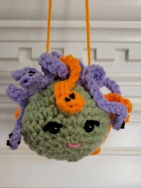 Halloween Medusa Dangler With Snakes Galore Spooky Decoration Ornament Goth